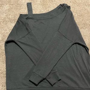 Off shoulder green sweater, worn once